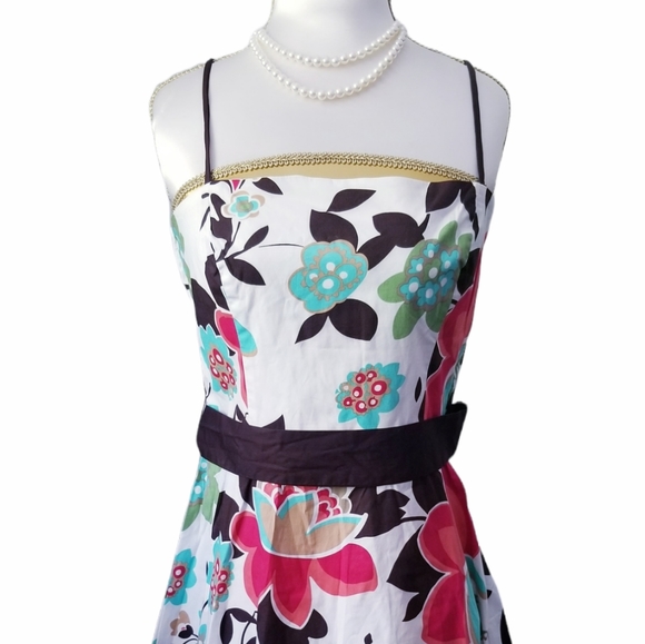 Fit and Flare Floral Summer Dress - Picture 3 of 9